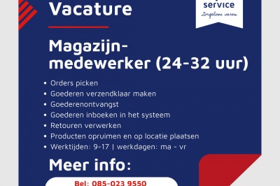 𝗩𝗮𝗰𝗮𝘁𝘂𝗿𝗲: 𝗠𝗮𝗴𝗮𝘇𝗶𝗷𝗻𝗺𝗲𝗱𝗲𝘄𝗲𝗿𝗸𝗲𝗿 (𝟮𝟰-𝟯𝟮 𝘂𝘂𝗿)