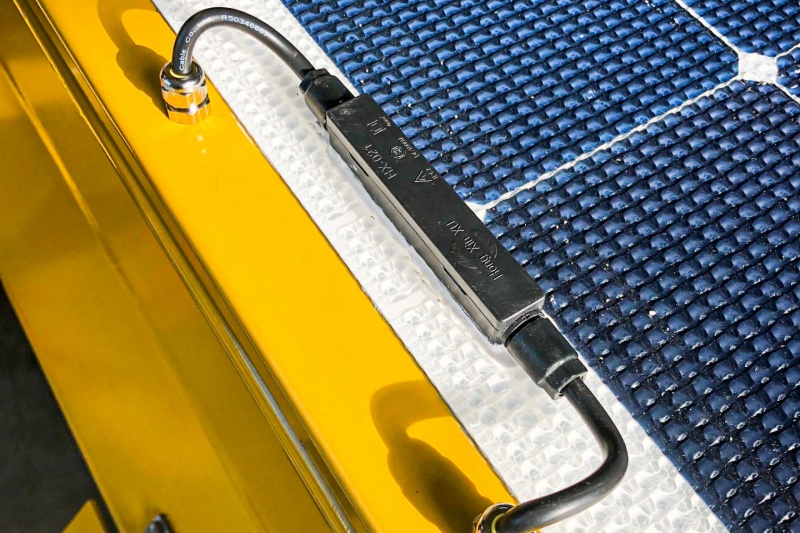 Energieneutrale tekstkarren met zonnepanelen